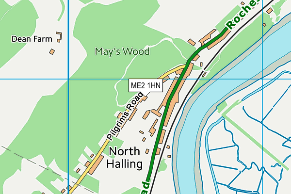ME2 1HN map - OS VectorMap District (Ordnance Survey) ME2 1HN map - OS VectorMap District (Ordnance Survey)