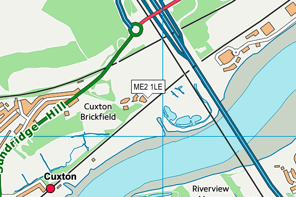 ME2 1LE map - OS VectorMap District (Ordnance Survey)