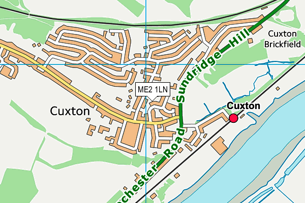 ME2 1LN map - OS VectorMap District (Ordnance Survey) ME2 1LN map - OS VectorMap District (Ordnance Survey)