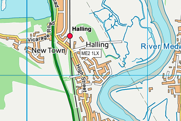 ME2 1LX map - OS VectorMap District (Ordnance Survey)