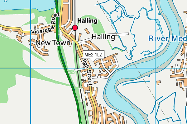 ME2 1LZ map - OS VectorMap District (Ordnance Survey)