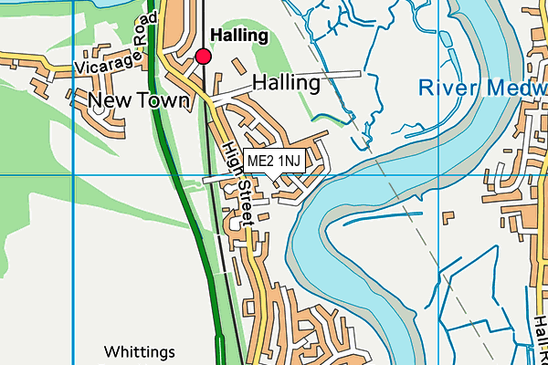 ME2 1NJ map - OS VectorMap District (Ordnance Survey)