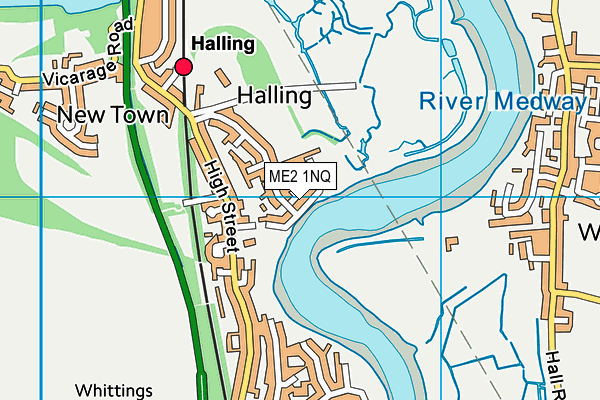 ME2 1NQ map - OS VectorMap District (Ordnance Survey) ME2 1NQ map - OS VectorMap District (Ordnance Survey)