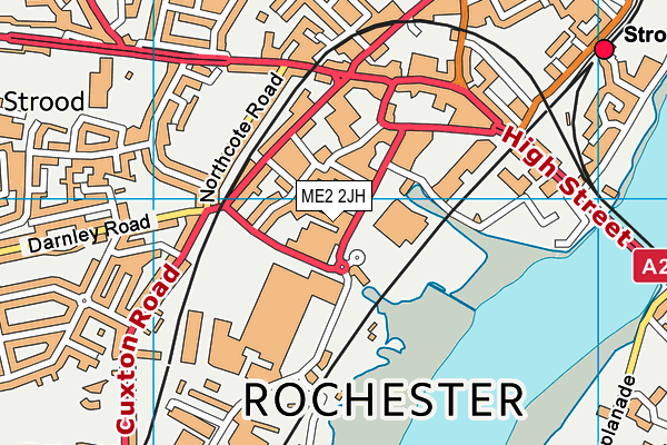 ME2 2JH map - OS VectorMap District (Ordnance Survey)
