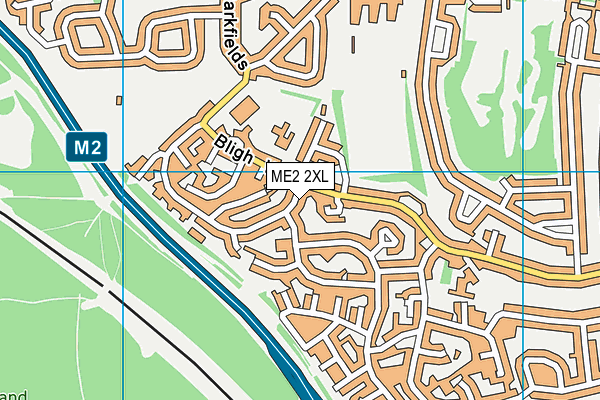 ME2 2XL map - OS VectorMap District (Ordnance Survey)