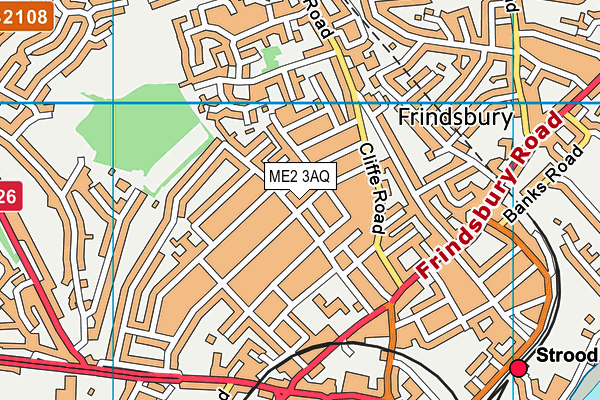 ME2 3AQ map - OS VectorMap District (Ordnance Survey) ME2 3AQ map - OS VectorMap District (Ordnance Survey)