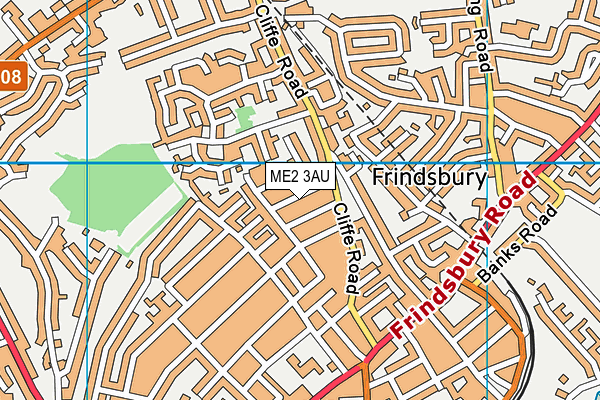 ME2 3AU map - OS VectorMap District (Ordnance Survey) ME2 3AU map - OS VectorMap District (Ordnance Survey)