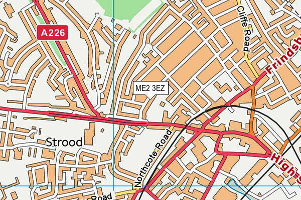 ME2 3EZ map - OS VectorMap District (Ordnance Survey) ME2 3EZ map - OS VectorMap District (Ordnance Survey)