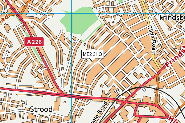 ME2 3HQ map - OS VectorMap District (Ordnance Survey) ME2 3HQ map - OS VectorMap District (Ordnance Survey)