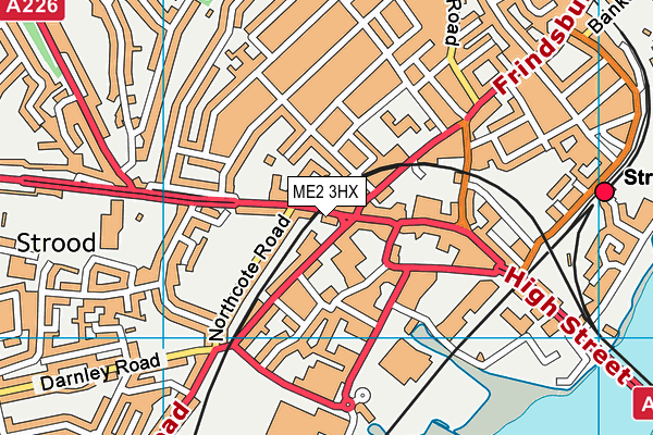 ME2 3HX map - OS VectorMap District (Ordnance Survey)