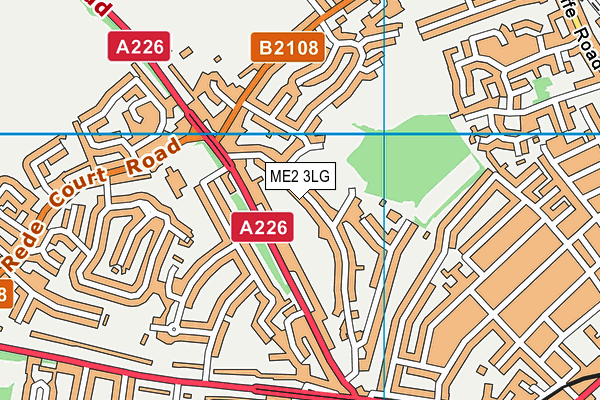 ME2 3LG map - OS VectorMap District (Ordnance Survey) ME2 3LG map - OS VectorMap District (Ordnance Survey)