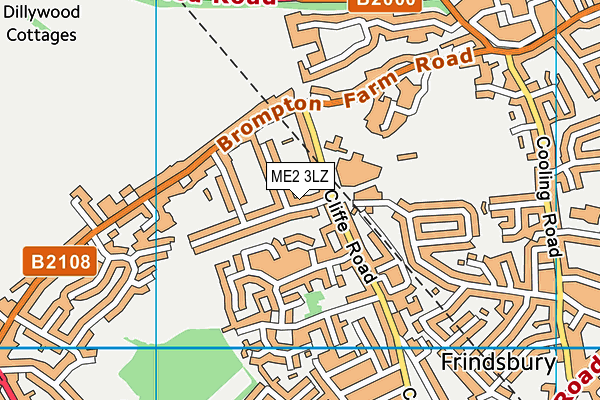 ME2 3LZ map - OS VectorMap District (Ordnance Survey) ME2 3LZ map - OS VectorMap District (Ordnance Survey)