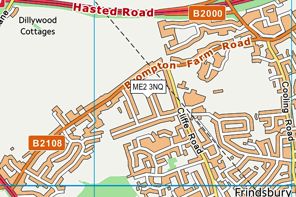 ME2 3NQ map - OS VectorMap District (Ordnance Survey)