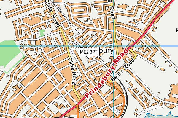 ME2 3PT map - OS VectorMap District (Ordnance Survey)