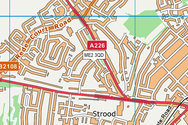 ME2 3QD map - OS VectorMap District (Ordnance Survey) ME2 3QD map - OS VectorMap District (Ordnance Survey)
