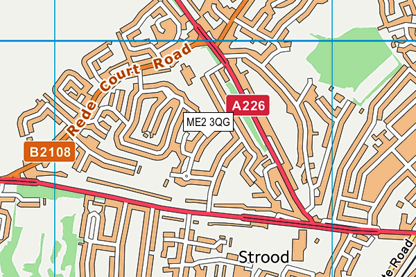 ME2 3QG map - OS VectorMap District (Ordnance Survey)