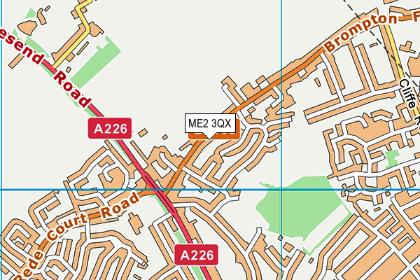 ME2 3QX map - OS VectorMap District (Ordnance Survey) ME2 3QX map - OS VectorMap District (Ordnance Survey)