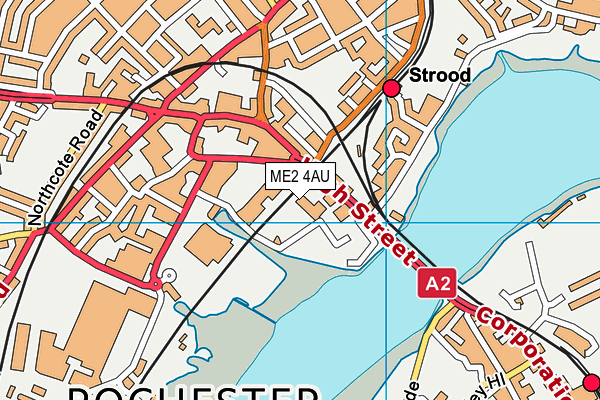 ME2 4AU map - OS VectorMap District (Ordnance Survey) ME2 4AU map - OS VectorMap District (Ordnance Survey)