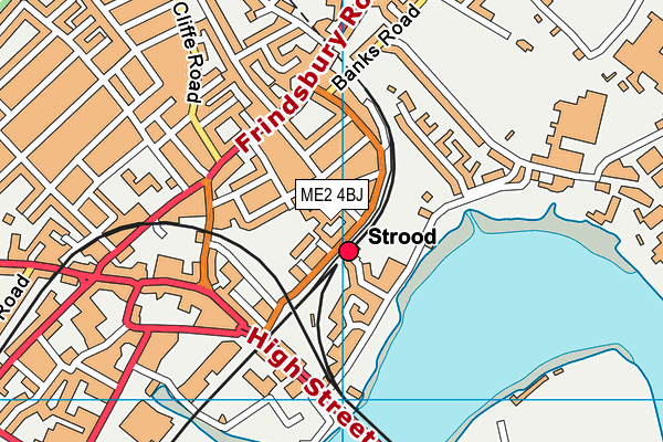 ME2 4BJ map - OS VectorMap District (Ordnance Survey) ME2 4BJ map - OS VectorMap District (Ordnance Survey)