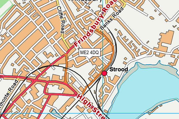 ME2 4DQ map - OS VectorMap District (Ordnance Survey)
