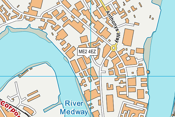 ME2 4EZ map - OS VectorMap District (Ordnance Survey) ME2 4EZ map - OS VectorMap District (Ordnance Survey)