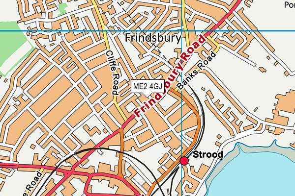 ME2 4GJ map - OS VectorMap District (Ordnance Survey) ME2 4GJ map - OS VectorMap District (Ordnance Survey)