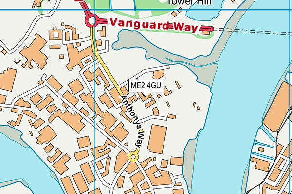 ME2 4GU map - OS VectorMap District (Ordnance Survey) ME2 4GU map - OS VectorMap District (Ordnance Survey)