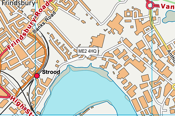 ME2 4HQ map - OS VectorMap District (Ordnance Survey)
