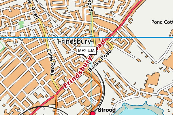 ME2 4JA map - OS VectorMap District (Ordnance Survey) ME2 4JA map - OS VectorMap District (Ordnance Survey)