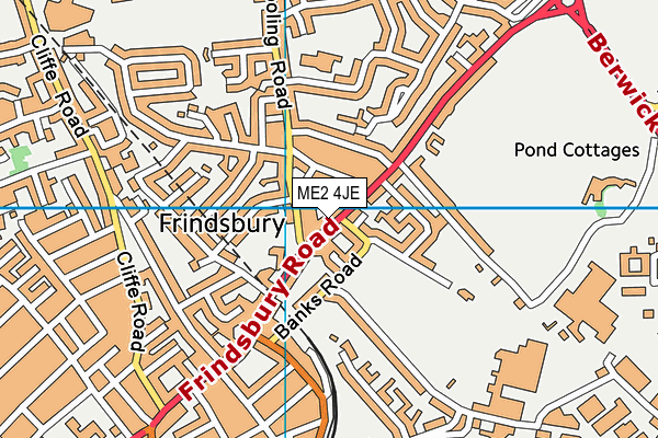 ME2 4JE map - OS VectorMap District (Ordnance Survey) ME2 4JE map - OS VectorMap District (Ordnance Survey)