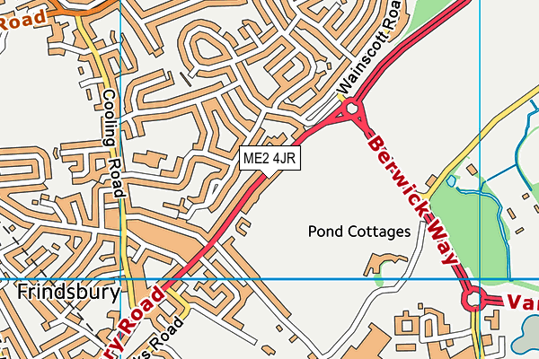 ME2 4JR map - OS VectorMap District (Ordnance Survey)