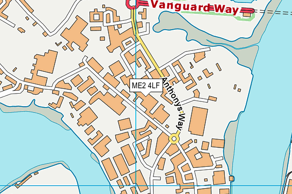 ME2 4LF map - OS VectorMap District (Ordnance Survey) ME2 4LF map - OS VectorMap District (Ordnance Survey)