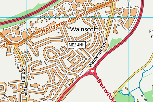 ME2 4NH map - OS VectorMap District (Ordnance Survey)