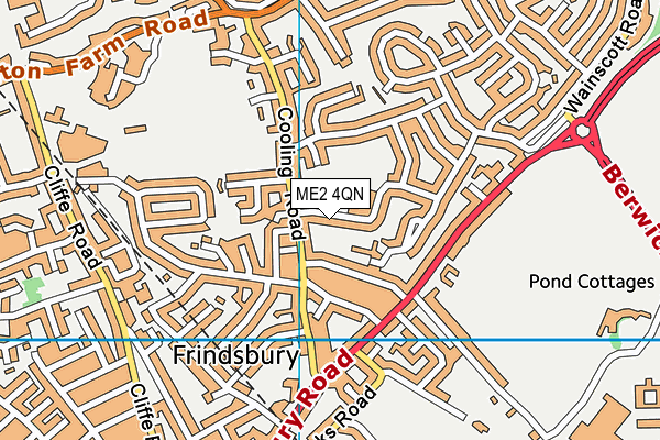 ME2 4QN map - OS VectorMap District (Ordnance Survey)