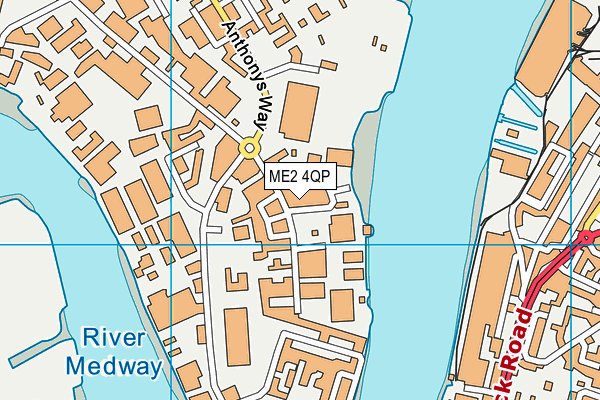 ME2 4QP map - OS VectorMap District (Ordnance Survey) ME2 4QP map - OS VectorMap District (Ordnance Survey)