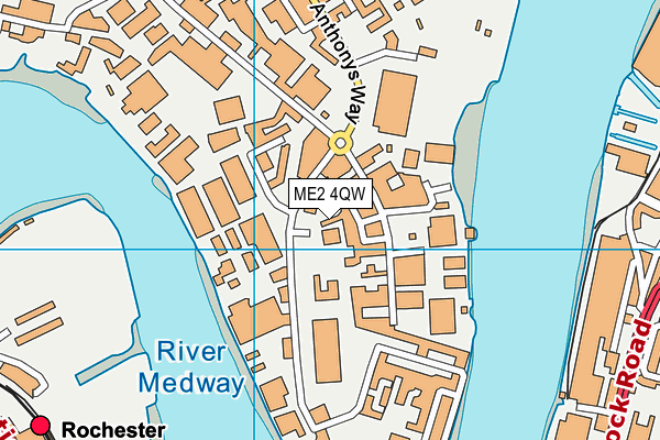 ME2 4QW map - OS VectorMap District (Ordnance Survey) ME2 4QW map - OS VectorMap District (Ordnance Survey)