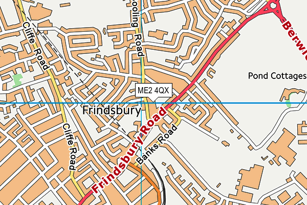 ME2 4QX map - OS VectorMap District (Ordnance Survey) ME2 4QX map - OS VectorMap District (Ordnance Survey)