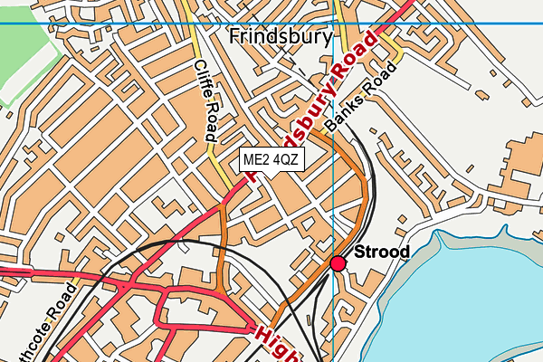ME2 4QZ map - OS VectorMap District (Ordnance Survey) ME2 4QZ map - OS VectorMap District (Ordnance Survey)
