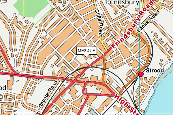 ME2 4UF map - OS VectorMap District (Ordnance Survey) ME2 4UF map - OS VectorMap District (Ordnance Survey)