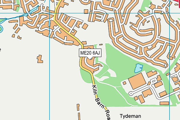 ME20 6AJ map - OS VectorMap District (Ordnance Survey) ME20 6AJ map - OS VectorMap District (Ordnance Survey)