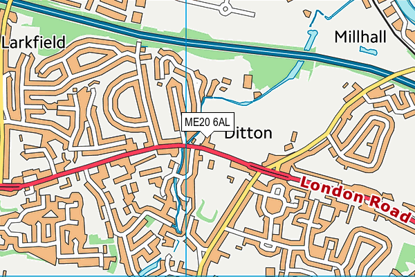 ME20 6AL map - OS VectorMap District (Ordnance Survey) ME20 6AL map - OS VectorMap District (Ordnance Survey)