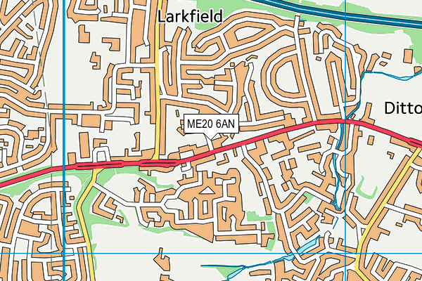 ME20 6AN map - OS VectorMap District (Ordnance Survey) ME20 6AN map - OS VectorMap District (Ordnance Survey)