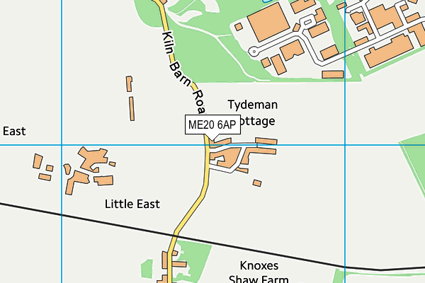 ME20 6AP map - OS VectorMap District (Ordnance Survey) ME20 6AP map - OS VectorMap District (Ordnance Survey)