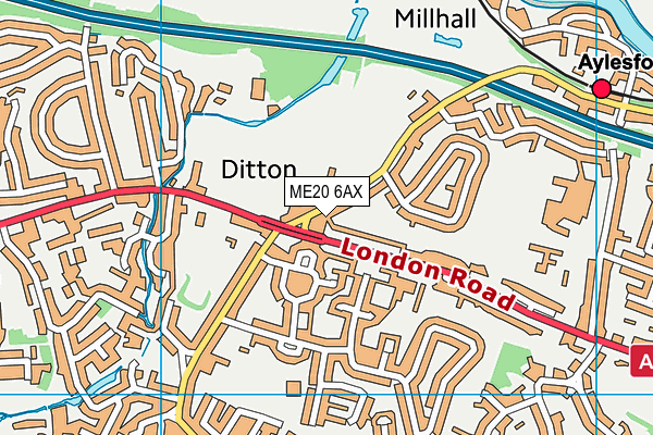 ME20 6AX map - OS VectorMap District (Ordnance Survey) ME20 6AX map - OS VectorMap District (Ordnance Survey)
