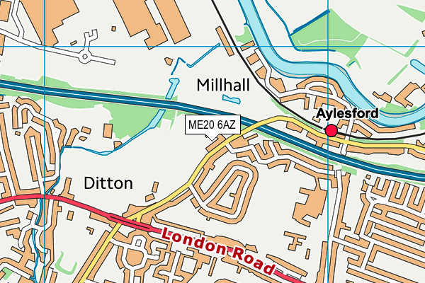 ME20 6AZ map - OS VectorMap District (Ordnance Survey) ME20 6AZ map - OS VectorMap District (Ordnance Survey)