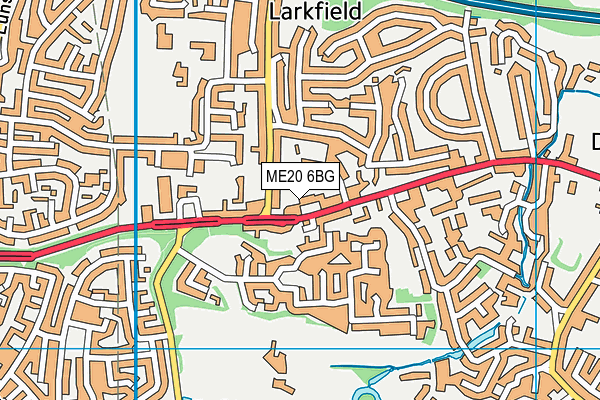 ME20 6BG map - OS VectorMap District (Ordnance Survey) ME20 6BG map - OS VectorMap District (Ordnance Survey)