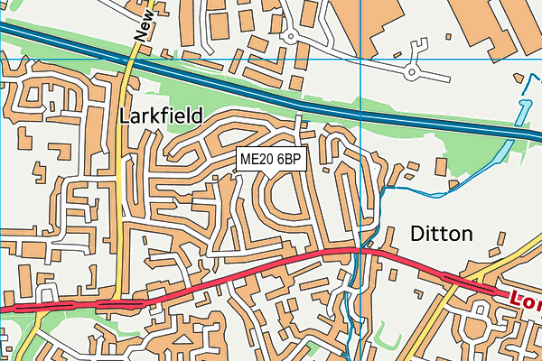ME20 6BP map - OS VectorMap District (Ordnance Survey)