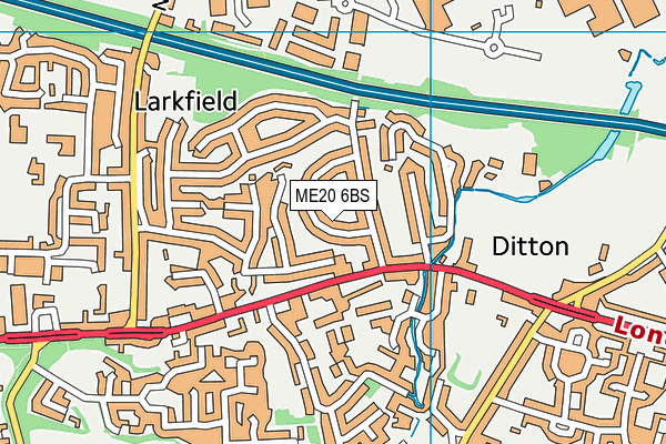 ME20 6BS map - OS VectorMap District (Ordnance Survey) ME20 6BS map - OS VectorMap District (Ordnance Survey)