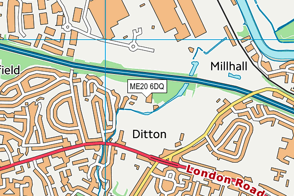 ME20 6DQ map - OS VectorMap District (Ordnance Survey) ME20 6DQ map - OS VectorMap District (Ordnance Survey)