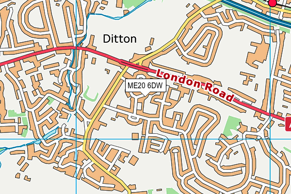 ME20 6DW map - OS VectorMap District (Ordnance Survey) ME20 6DW map - OS VectorMap District (Ordnance Survey)